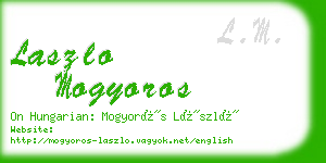 laszlo mogyoros business card